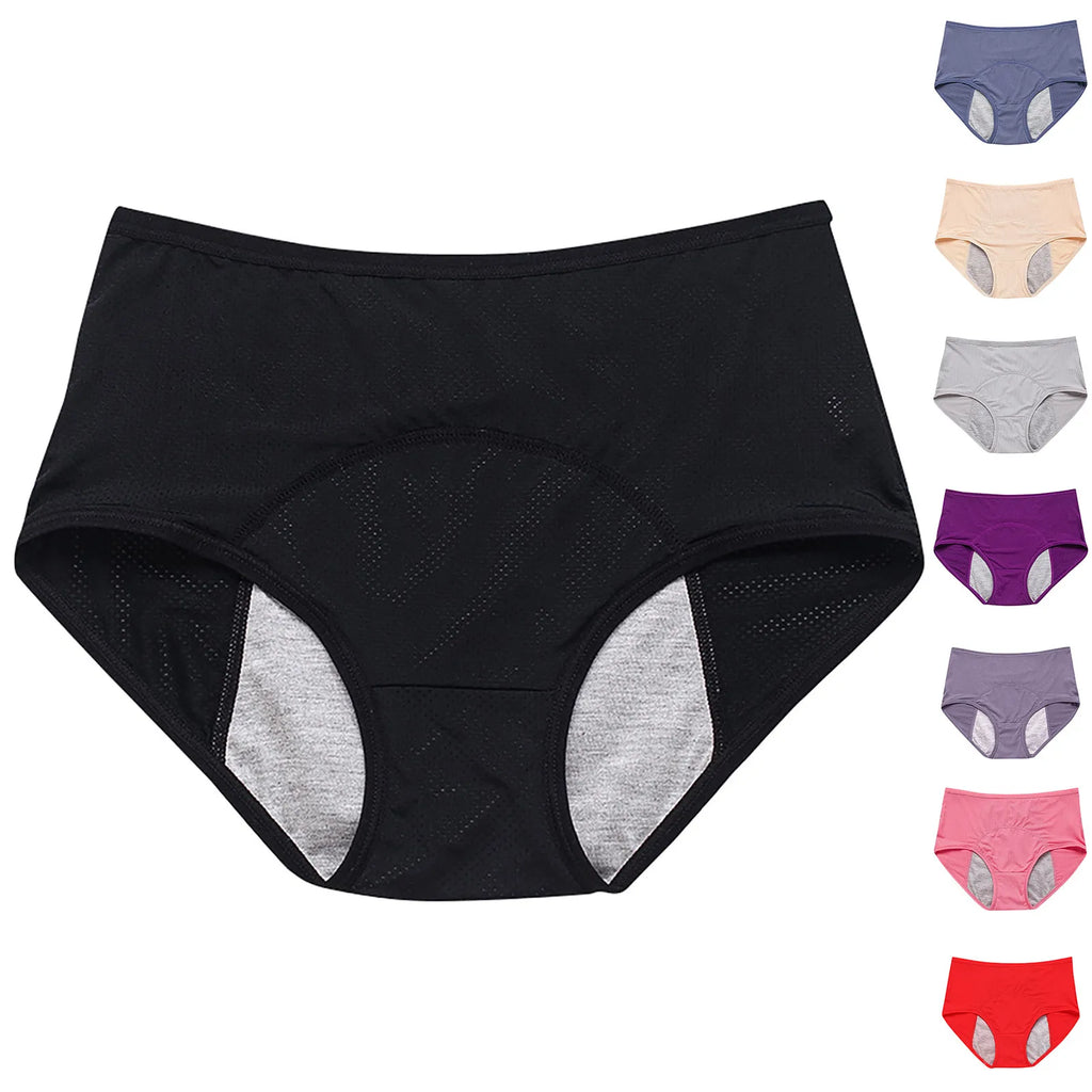 Women's Period Panties – Leak-Proof Cotton Mid-Waist Briefs Period Panties Oasis Select
