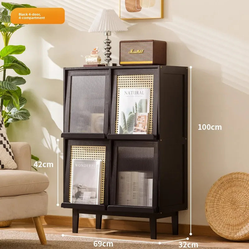 Medieval magazine rack Floor-to-ceiling newspaper and newspaper storage rack Children's exchange rack Against the wall Brochure Oasis Select Black 2-4