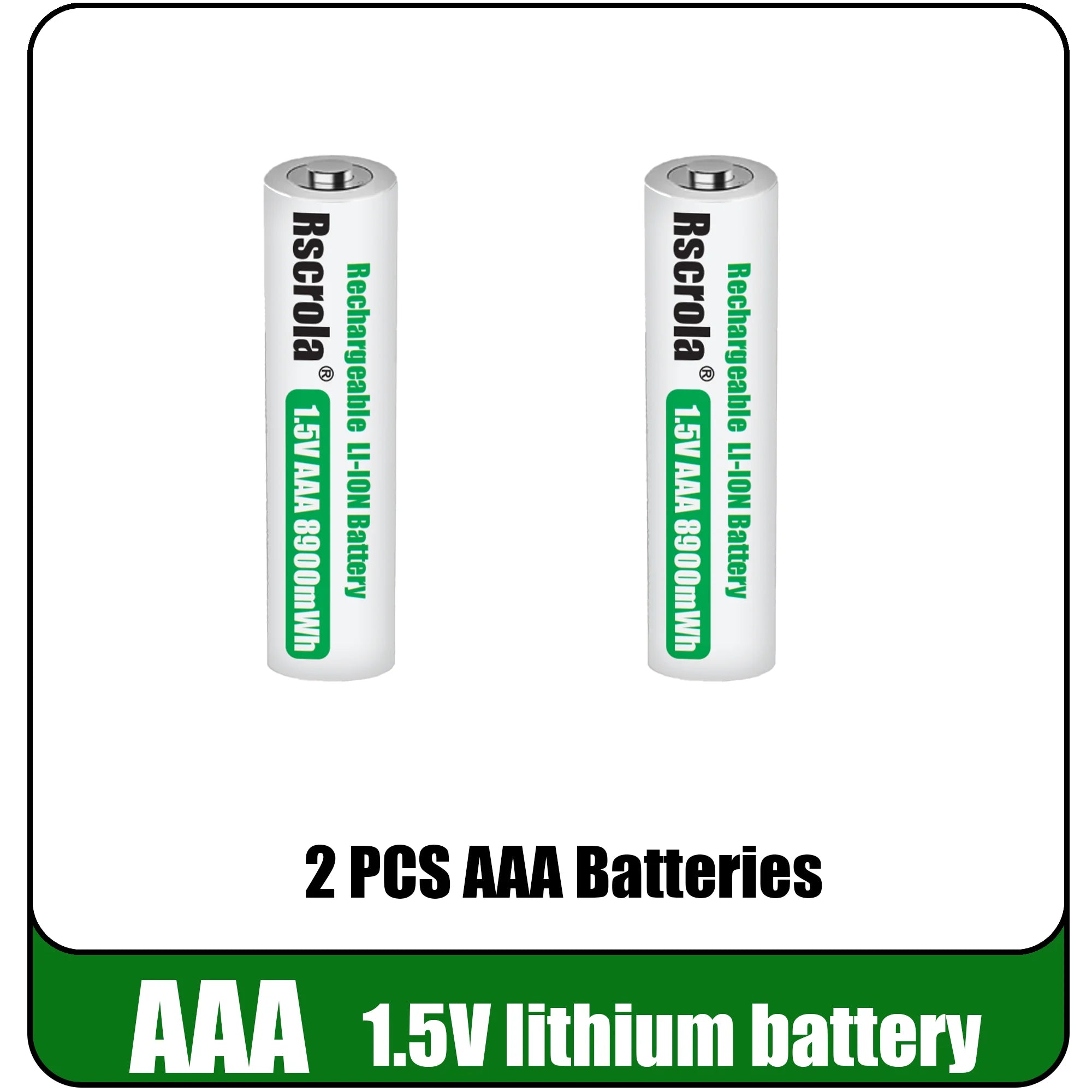 Universal Rechargeable 1.5V AAA 8900mWh Lithium ion Battery Fast charging with Charger for Camare Clock Mouse Fan Electric Toys Oasis Select 2 PCS Batteries 1.5V China Mainland