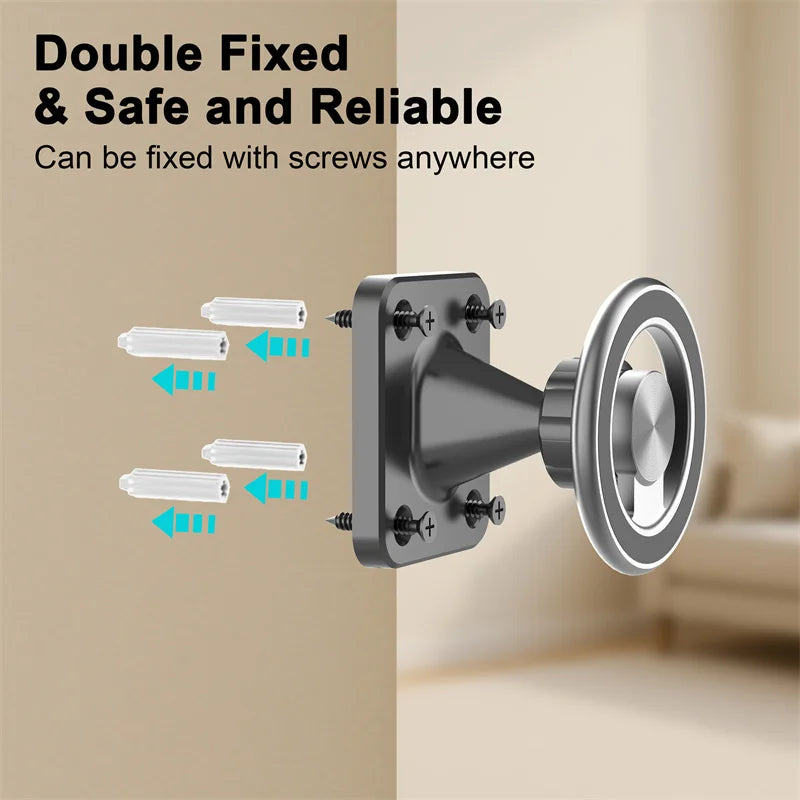 Magnetic Wall Mount Phone Holder For Truck/Car/Boat/Wall/Desk,Compatible All Smartphone,360 Degree Free Rotation Oasis Select