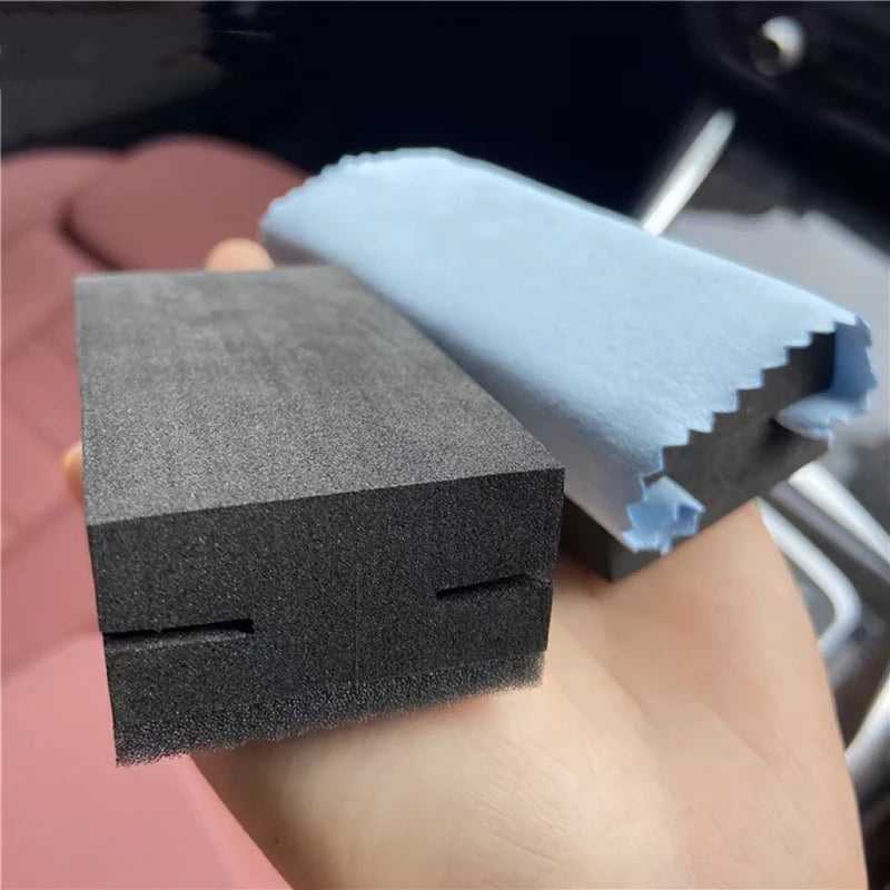 Novel Black Finish Damage-Resistant Car Ceramic Coating Tool, Nano-Coat Sponge Pad for Auto Glass Paint Application Oasis Select