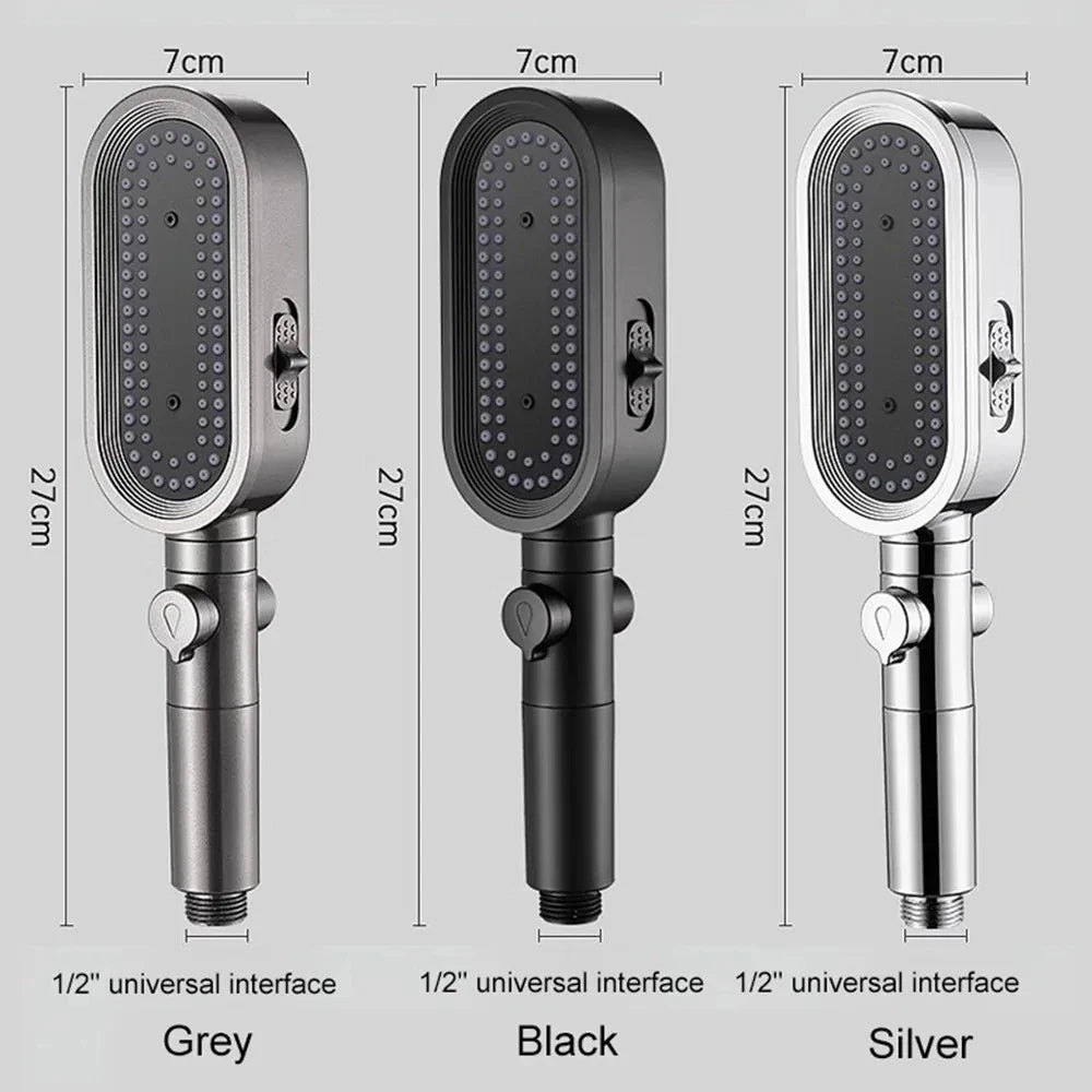 New 3 Modes Shower Head High Pressure Spa Water Saving Hand-Held Water Purifier Filter Hose Bathroom Faucet Mixer Accessories Oasis Select
