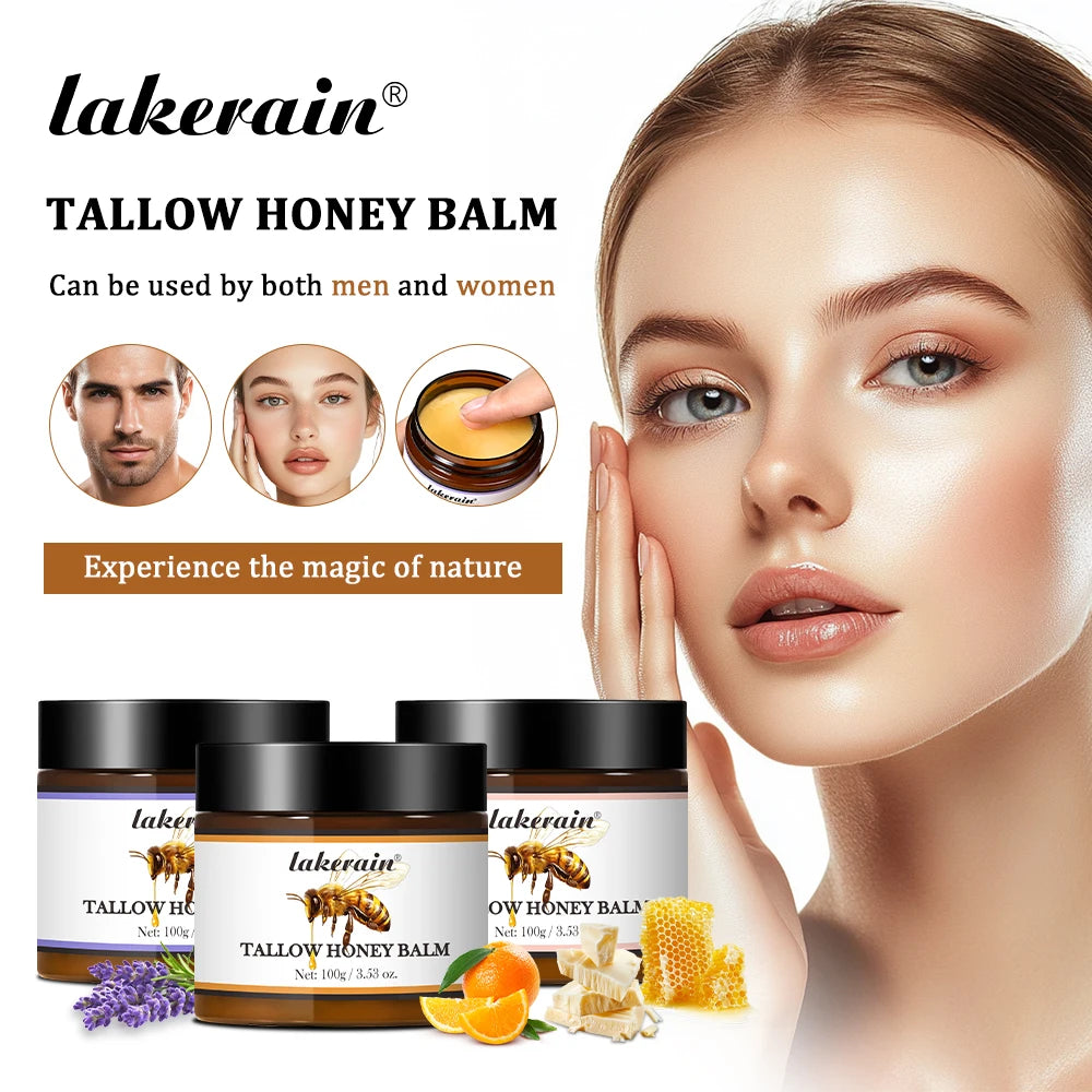 Tallow Honey Balm Long-lasting Moisturizing Skincare Beef Tallow Face Cream Nourishing Body Lotion Face Cream Care Cosmetics Oasis Select