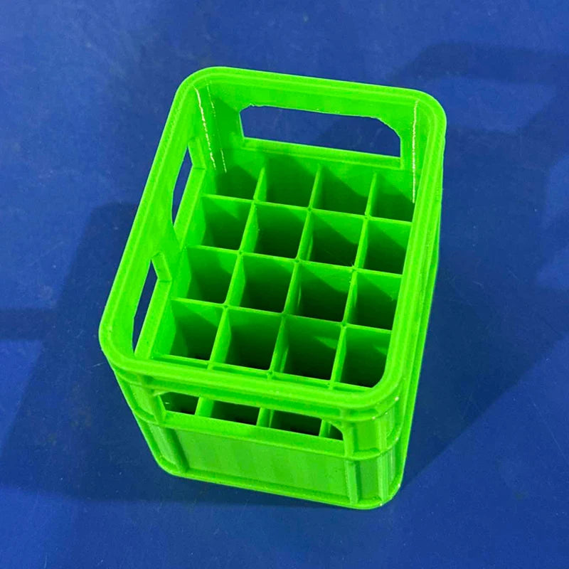 3D Printed Battery Storage Box DIY Beer Crate No. 5 AA No. 7 AAA Battery Stackable Storage Basket Oasis Select green 20pcs AAA