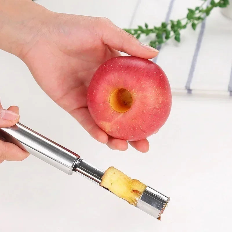 New Apple Corer Stainless Steel Pear Fruit Vegetable Tools Core Seed Remover Cutter Seeder Slicer Knife Kitchen Gadgets Tools Oasis Select
