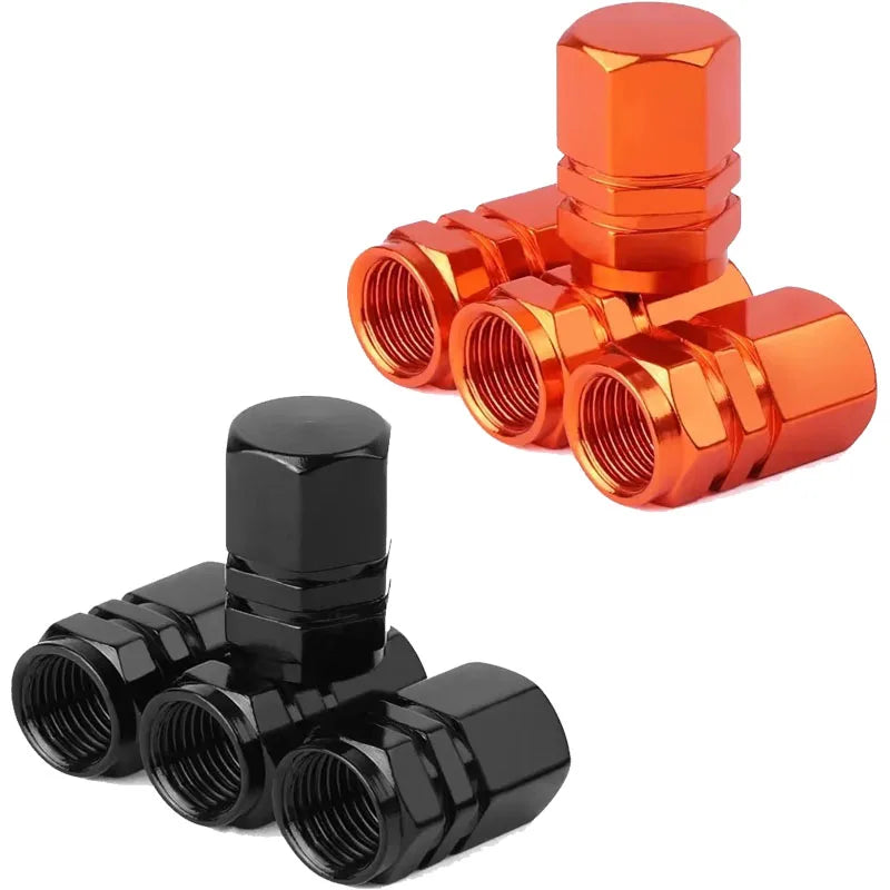 4/8Pcs Aluminum Alloy Car Tire Valve Caps Hex Tyre Valve Stem Cover Air Dust Caps Tire Valve Truck Bike Wheel Rim Valve Stem Cap Oasis Select Mix 8pcs 10