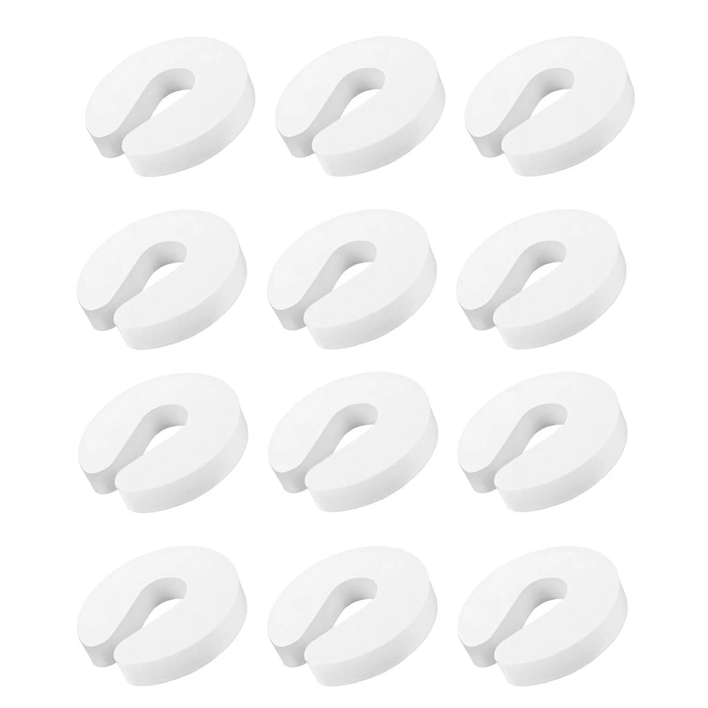 6/12 PCS Foam Door Finger Pinch Guard – Soft Cushion for Top Edge of Door Finger Pet Safety Slam Buffer Prevents Hand Injuries Oasis Select White 12pcs