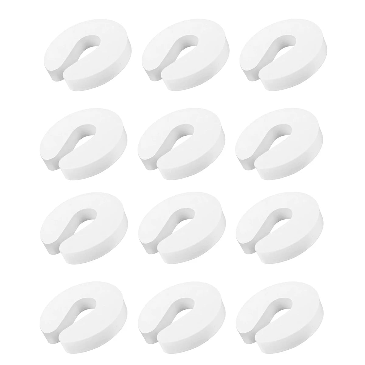 6/12 PCS Foam Door Finger Pinch Guard – Soft Cushion for Top Edge of Door Finger Pet Safety Slam Buffer Prevents Hand Injuries Oasis Select White 12pcs
