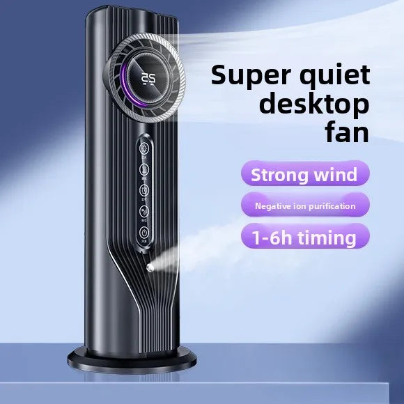 Desktop Atomizing Circulation Fan – Silent 5W USB Cooling Timer
