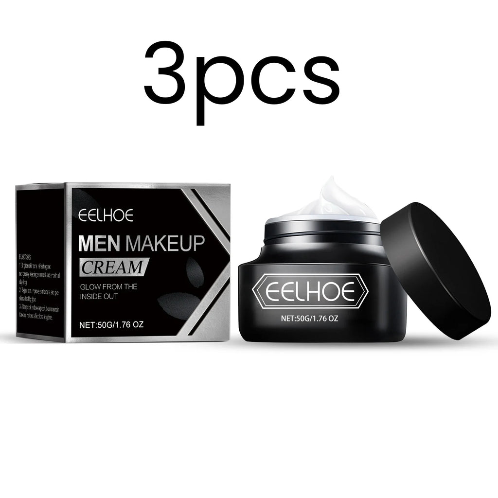 EELHOE Mens Tone up Cream Brightening Face Even Skin Tone Oil Control Non Greasy Natural Finish Lightweight Mens Makeup Cream Oasis Select 3pcs