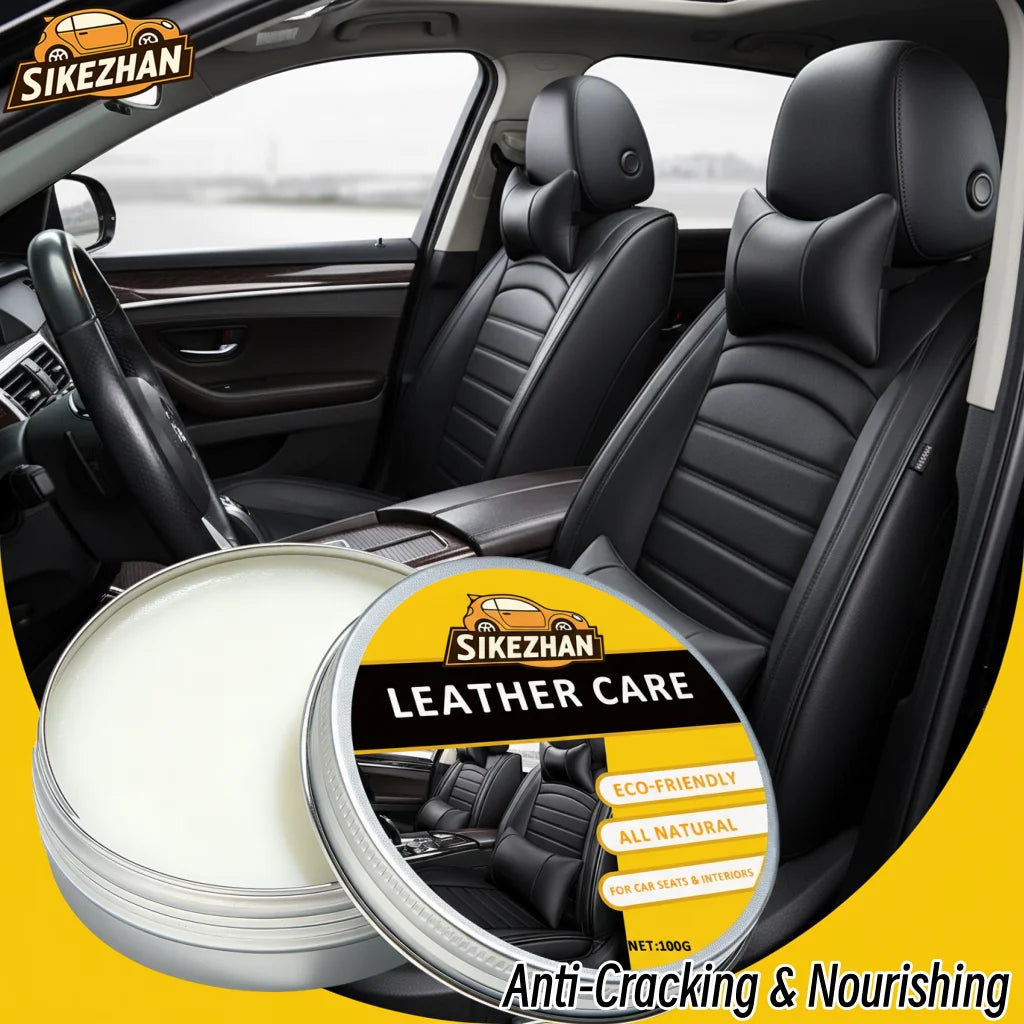 Natural Odorless Leather Conditioner Balm | Transparent Universal Care Cream to Protect & Nourish All Color Car Seats Oasis Select