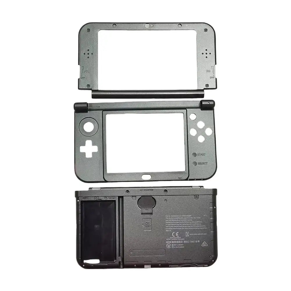 For NEW 3DS XL Replacement Complete Housing Case Set Middle Housing Shell Hinge Part Bottom Middle Shell Cover Plastic Frame Oasis Select Gray