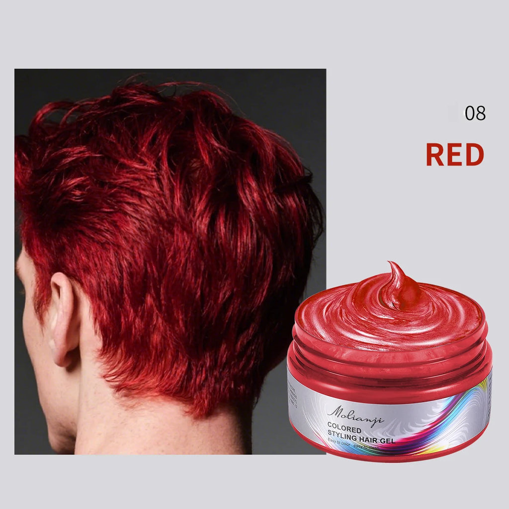 Hair Color Wax – Long-Lasting Styling Dye for Men & Women Hair Color Wax Oasis Select 08 RED