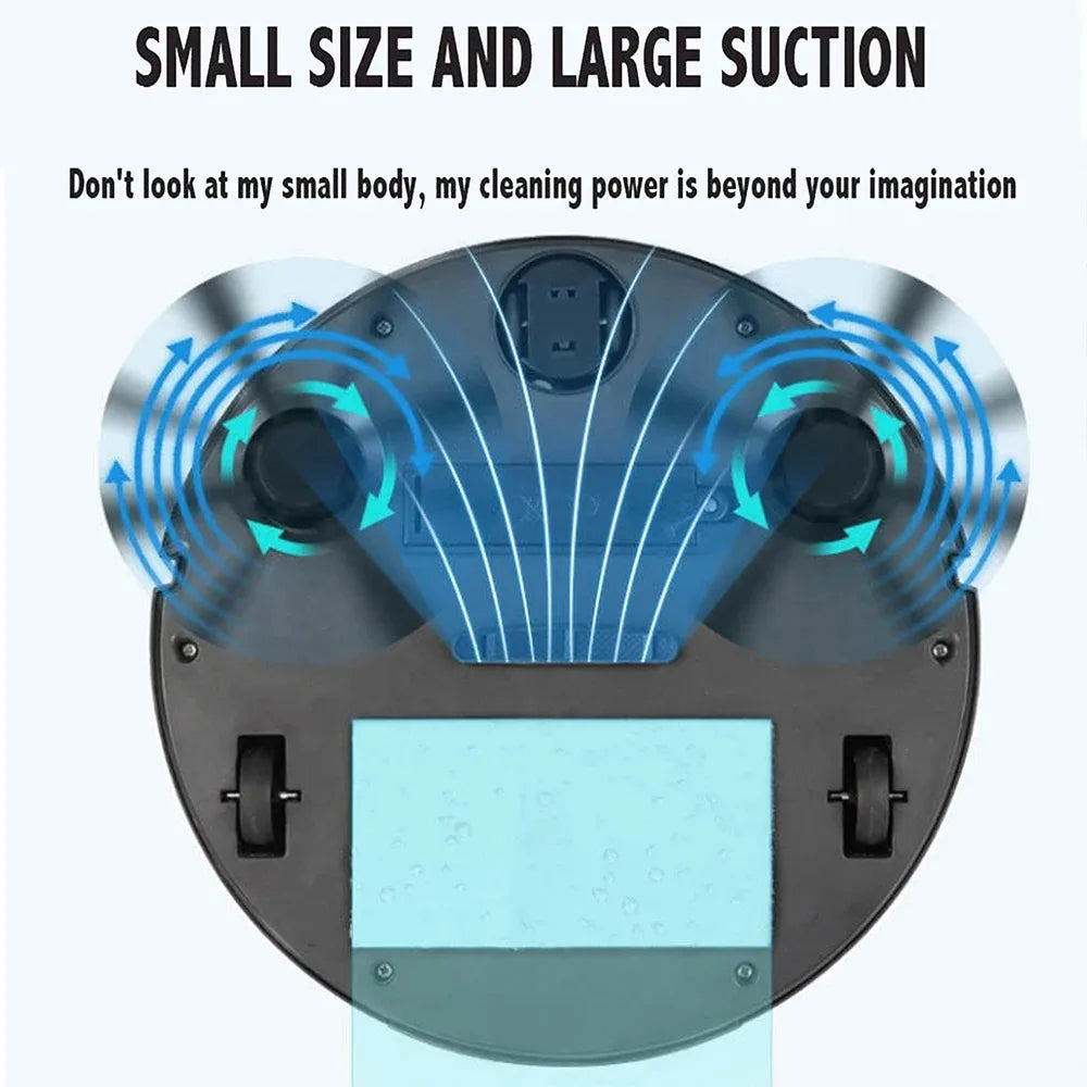 Mini Robot Vacuum – 3-in-1 Sweep, Vacuum & Mop Hard Floors