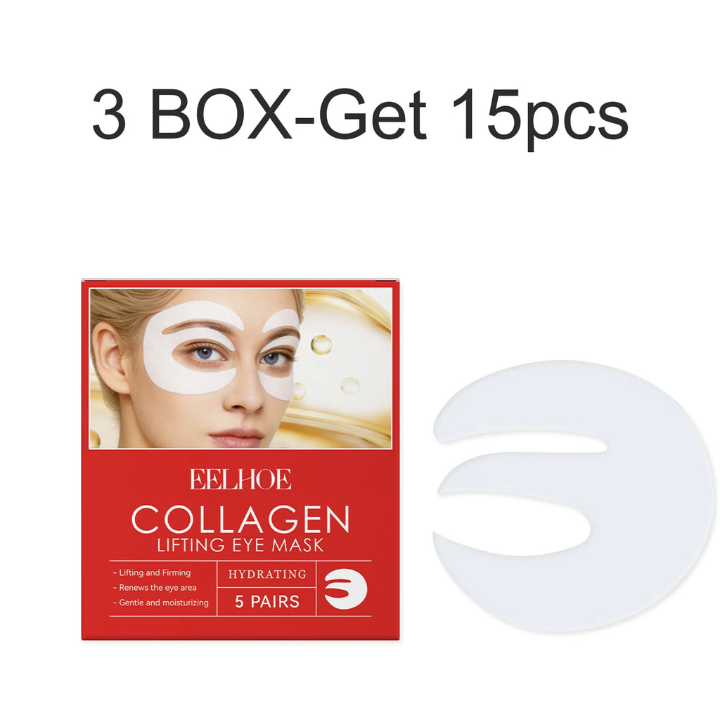 5/10/15/20 Pairs Collagen Eye Mask Lifting Firming Hydrating Under Eye Patches Niacinamide Dark Circles Nourishing Fine Lines Oasis Select 3 BOX-Get 15pcs