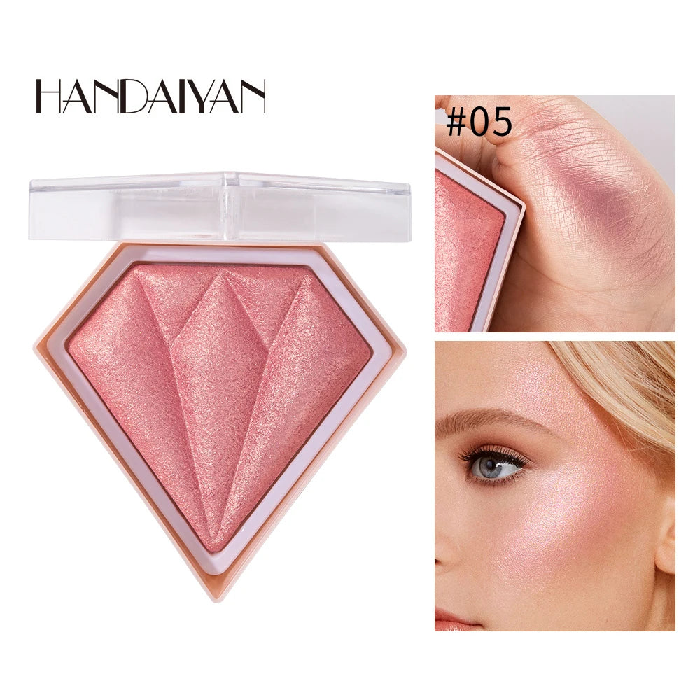 Handaiyan 5-Color Diamond Shimmer Highlighter Contour Palette