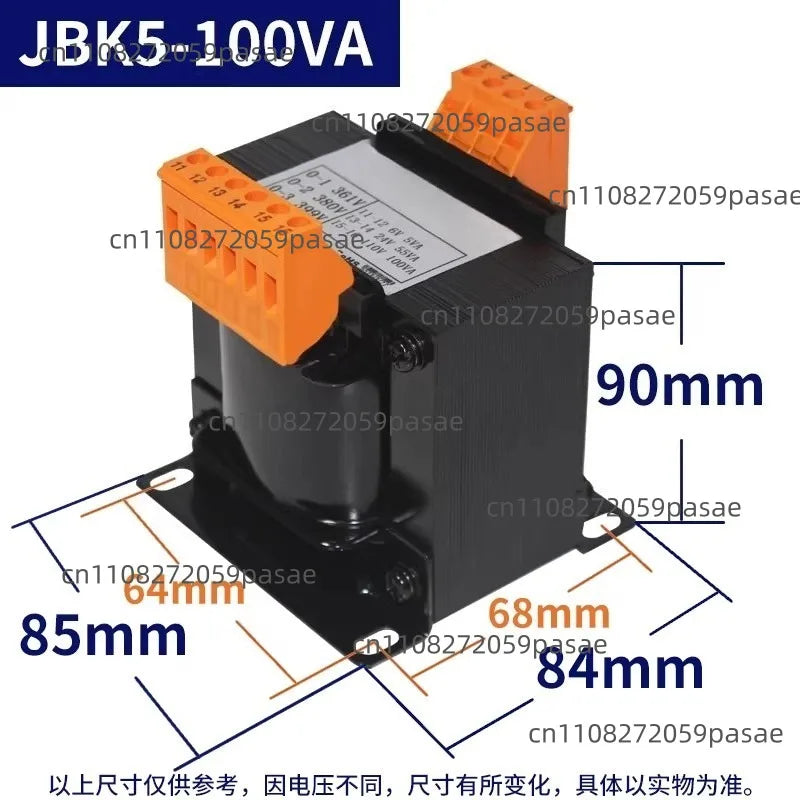 Machine Tool Control Transformer JBK3-250VA Dry Isolation JBK5-160VA Elevator Machine Grinding and Milling Lathe Numerical Oasis Select JBK5-100VA