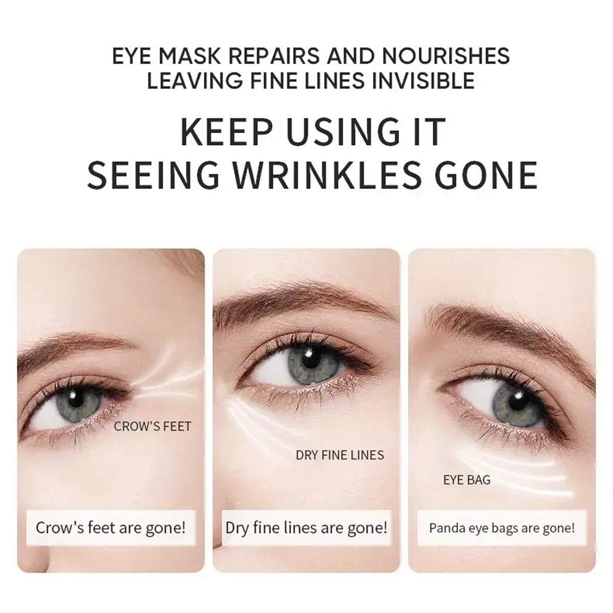 60pcs Aloe Vera Collagen Eye Mask Anti Dark Circles Eyes Bags Moisturizing Anti-Wrinkles Eye Patches Eyes Skin Care Products Oasis Select