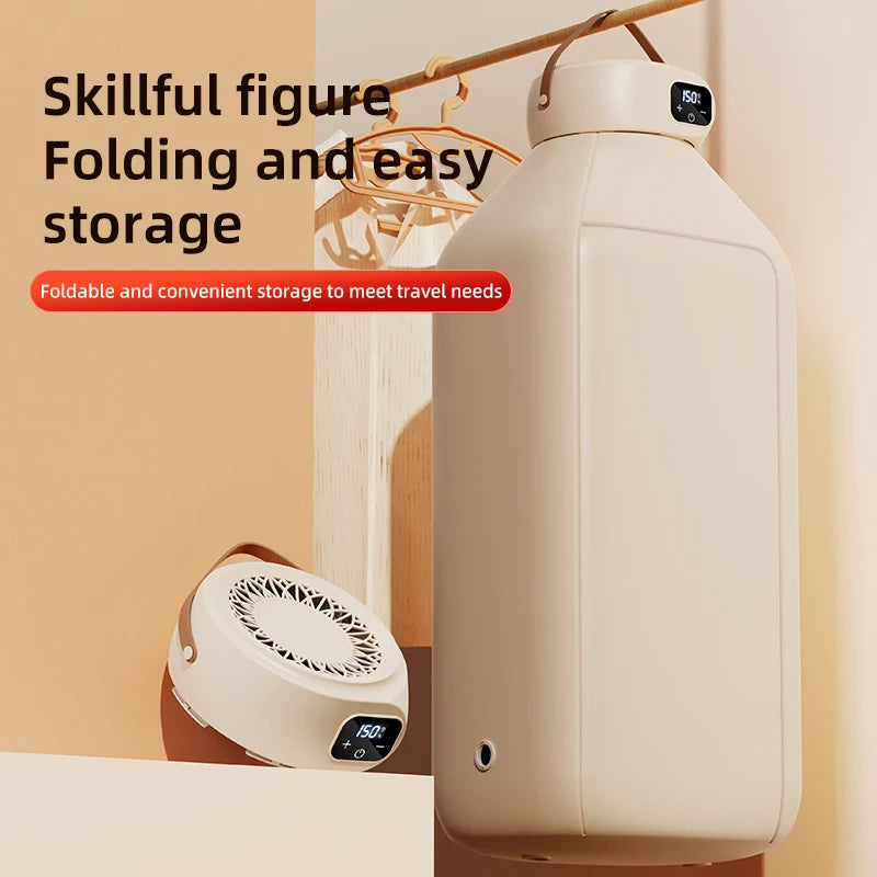 Portable Electric Dryer Multifunctional Dryer Foldable Timed Fast Drying Low-noise Warm Air Heating Clothing Care Mini Dryer Oasis Select