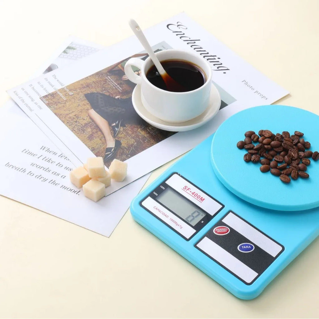 10kg Digital Kitchen Scale in Vibrant Colors - Precision Gram Measurement for Home Baking, Compact Food Scale Oasis Select