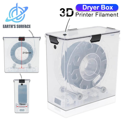 3D Printer Parts Filament Dryer Box Airtight And Moisture-Resistant Real-Time Monitoring for 3D Printer Tools Storage Box Holder Oasis Select Dryer Box