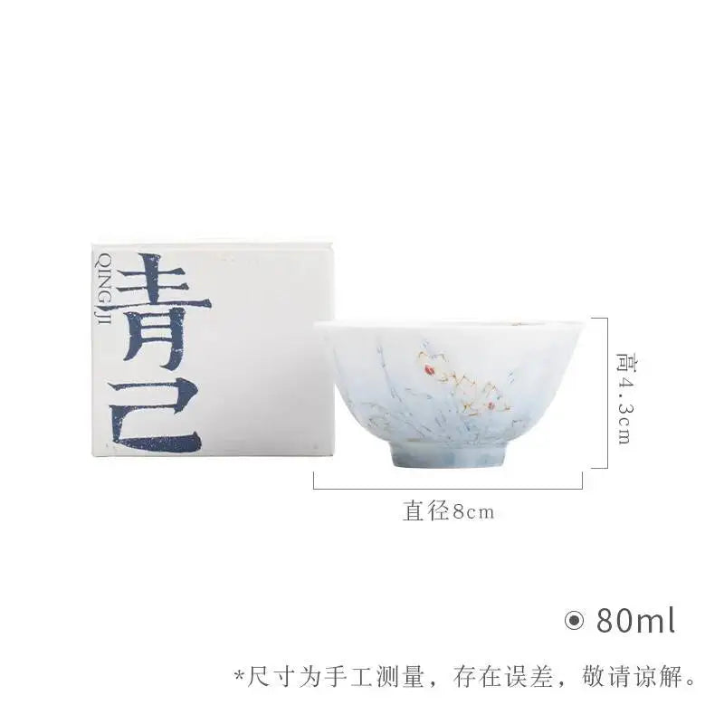 Blue And White Master Cup Kung Fu TeacupCeramic Tea Cup Oasis Select 3