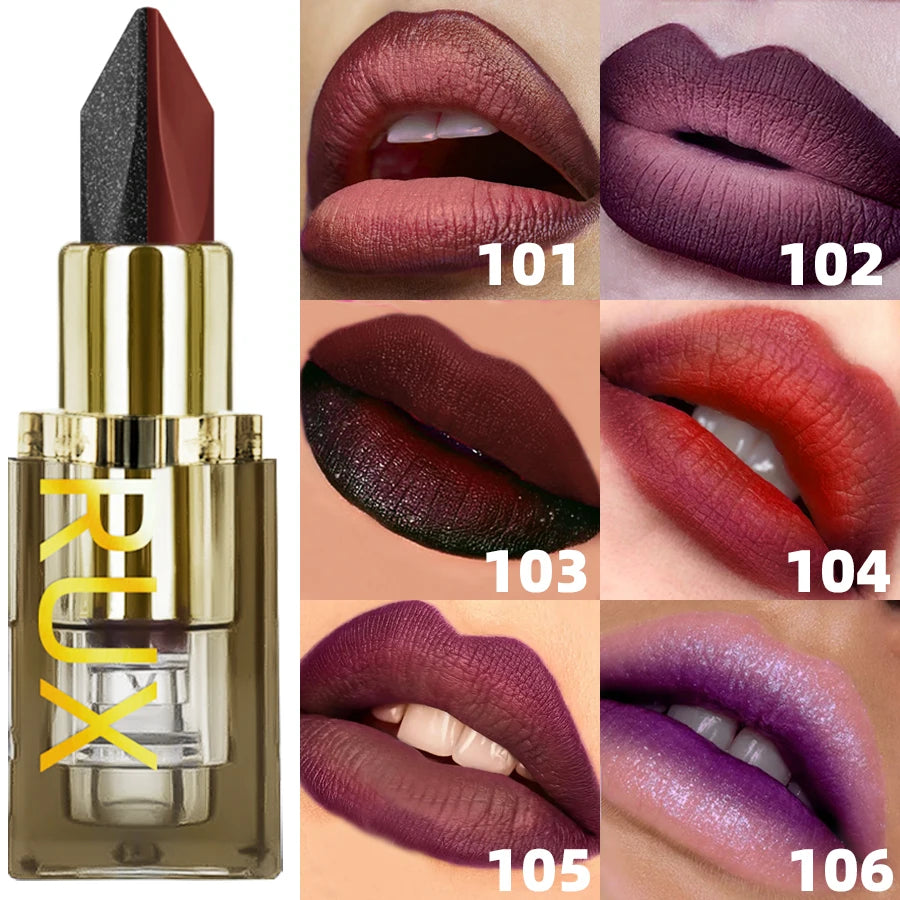 KAFURUX Glitter Two-Tone Gradient Lipstick | Matte Shimmer