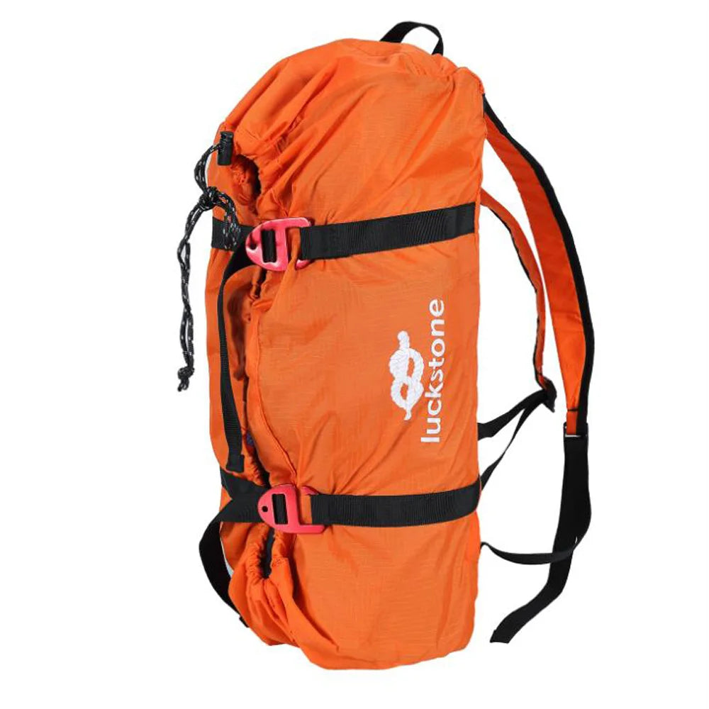 Rock Climbing Rope Bag Cord Carry Bag Hiking Shoulder Backpack Folding Portable Waterproof Backpack Ground Mat Oasis Select orange