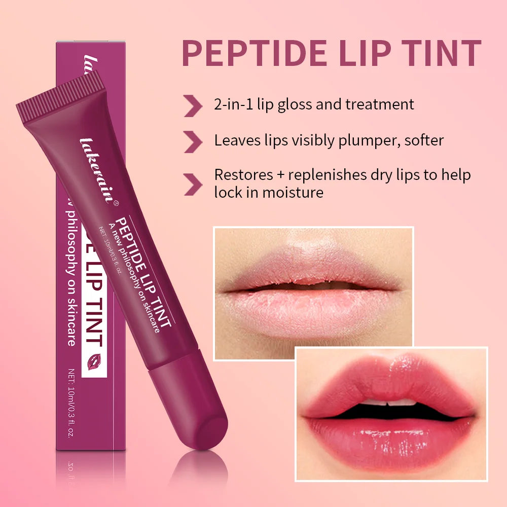Peptide Lip Tint Gloss – Glitter, High Shine & Nude Shades Lip Gloss Oasis Select
