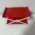 Vintage Beach Lounge Chair Headrest | Lightweight Foldable Beach Pillow Oasis Select Red