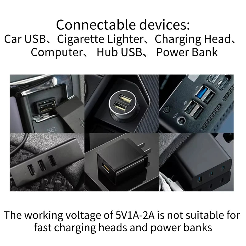 USB Touch Dimmable LED Filament Lamp – Car & Bedroom Mood Light