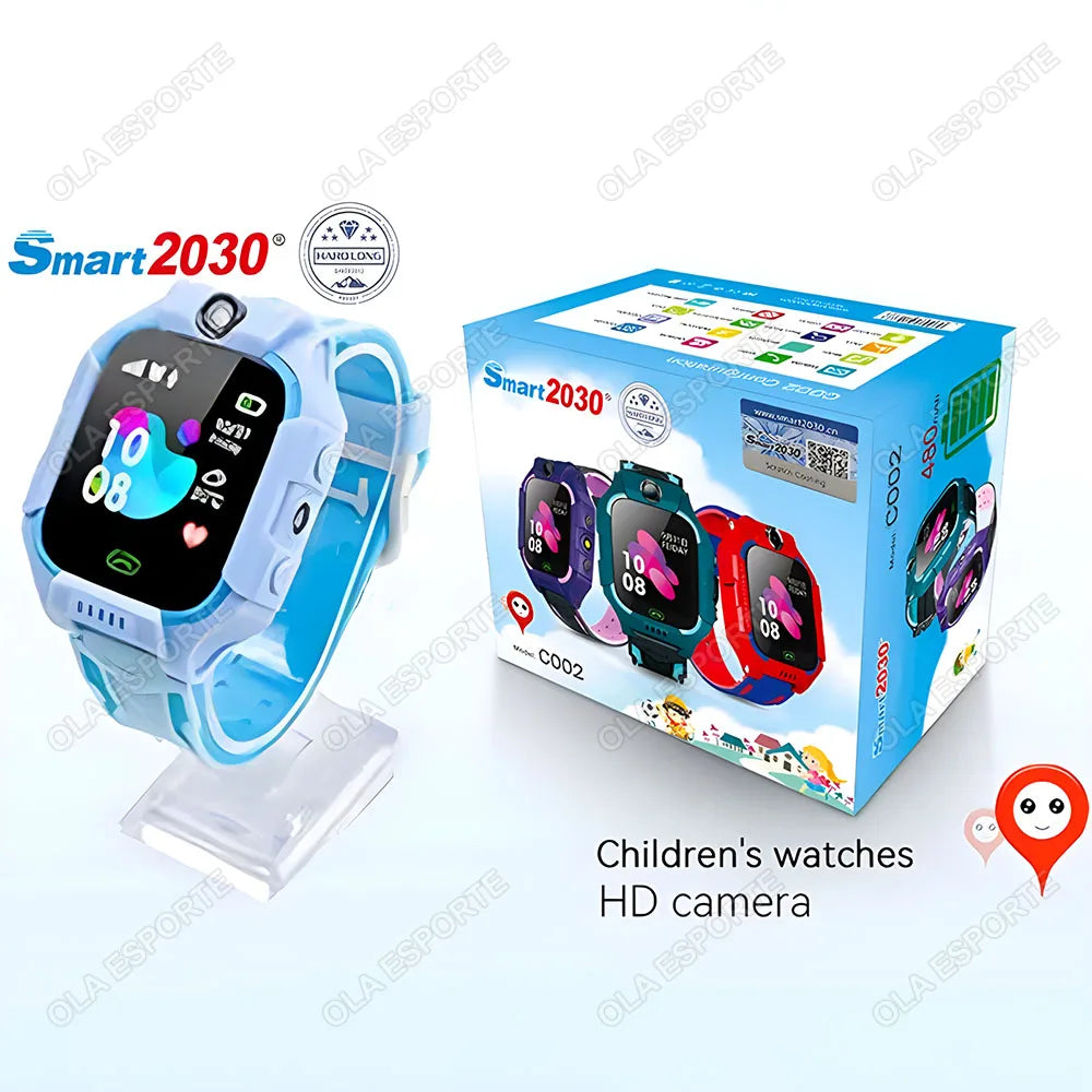 Kids GPS Smartwatch 2G SIM SOS Call IP67 Waterproof | Ages 3–12