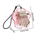8-key Finger Thumb Piano Mini Kalimba Portable Finger Piano for Adults and Children Kalimba Musical Instrument Gift Mini Pendant Oasis Select Pinks