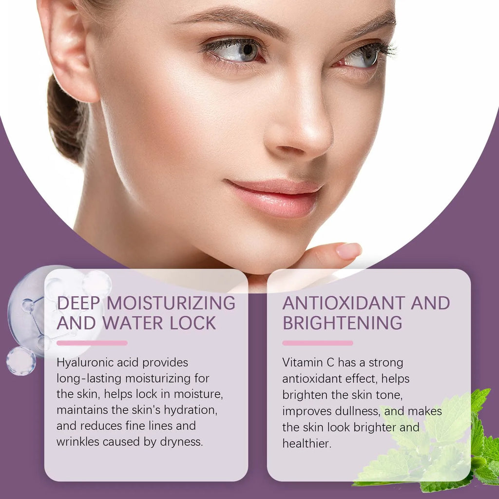 OUHOE Moisturizing Essence Hyaluronic Acid Vitamin Essence Moisturizes and Cares for the Facial Skin Soft and Moisturized Oasis Select