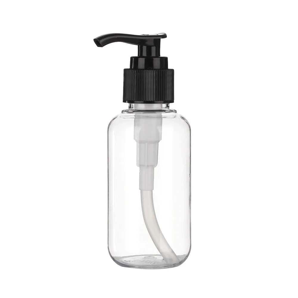1pc Useful Plastic Shampoo Shower Gel Pump Container Liquid Shower Gel Bottles Bottling Oasis Select Transparent-100ml