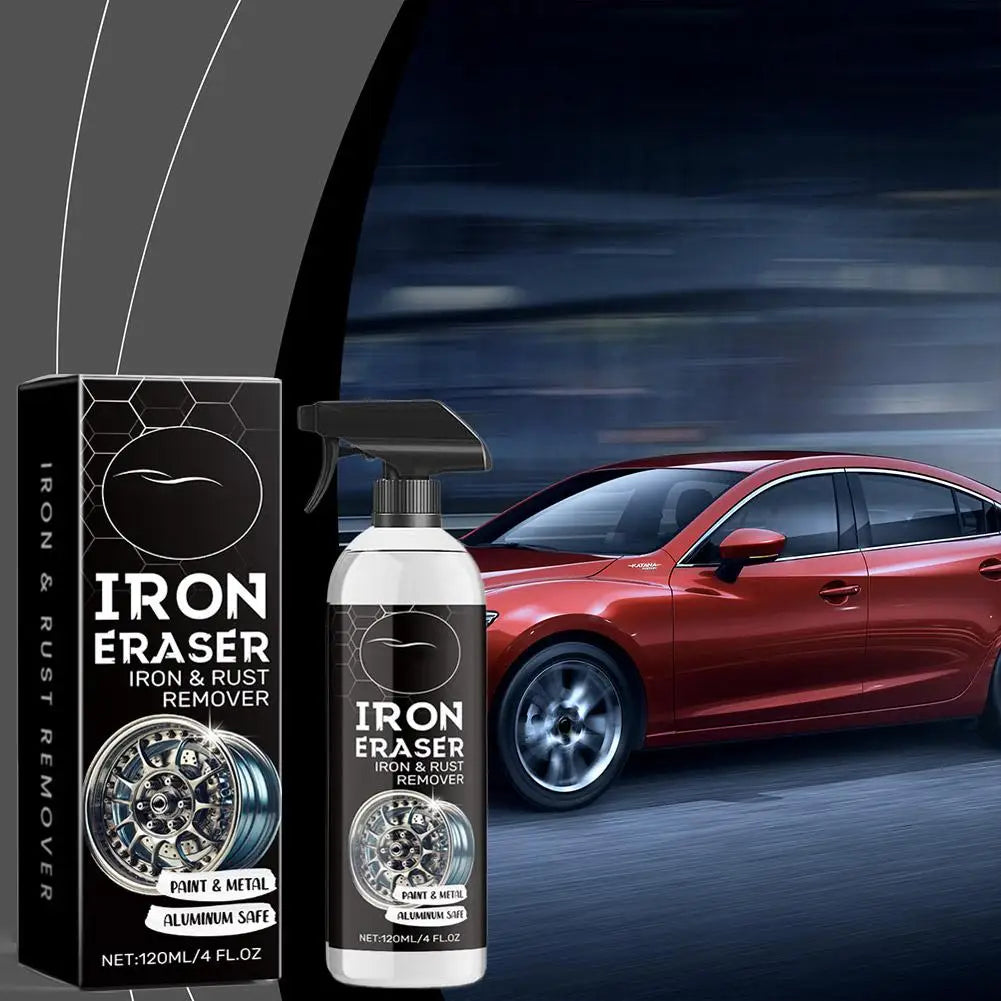 120ml Car Iron Remover Spray – Rust & Brake Dust Cleaner