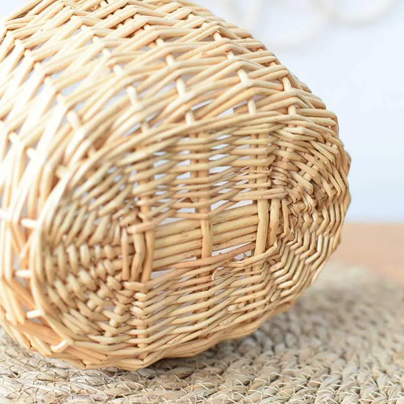 Flower Arrangement Basket Hand-woven Mini Wicker Rattan Baskets With Handle Flower Basket Storage Basket Wedding Flower Baskets Oasis Select