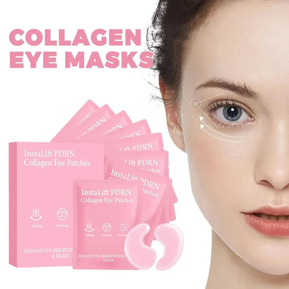 InstaLift Collagen Eye Mask - For Eye Bags Dark Circles Fine Lines, Nicotinamide Hydrolyzed Collagen Hydrating Anti-Wrinkle Oasis Select