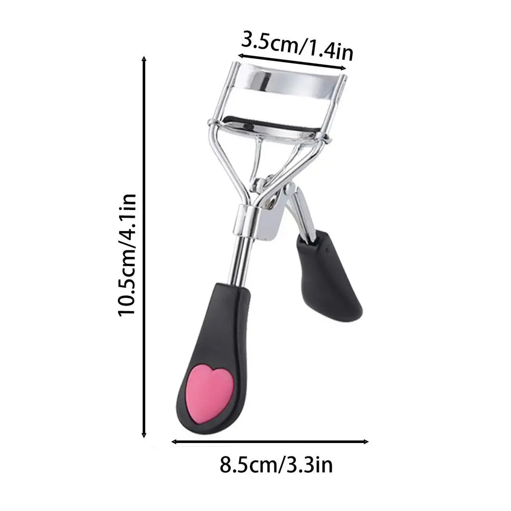 1PCS heart shape Handle Eyelash Curler Tool, Eyelash Curlers With Rubber Strip Replacement Pads, Eyelash Tools. Oasis Select Black China Mainland