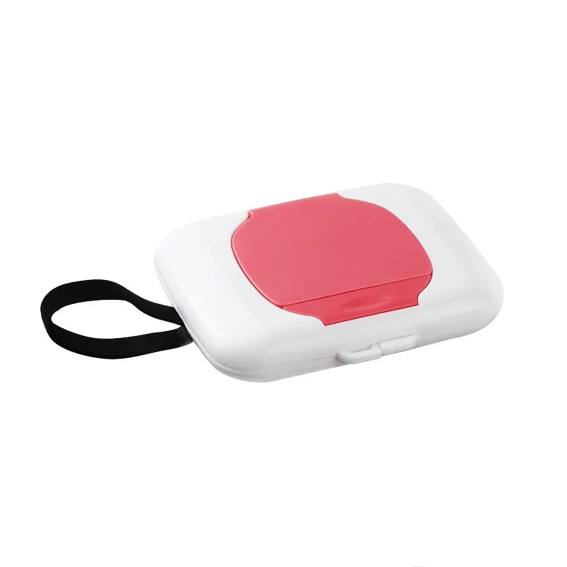 Wipes Dispensers Refillable Wipe Holder Baby Wipe Box Case for Indoor Outdoor Reusable Travel Wet Wipe Container Oasis Select Pink