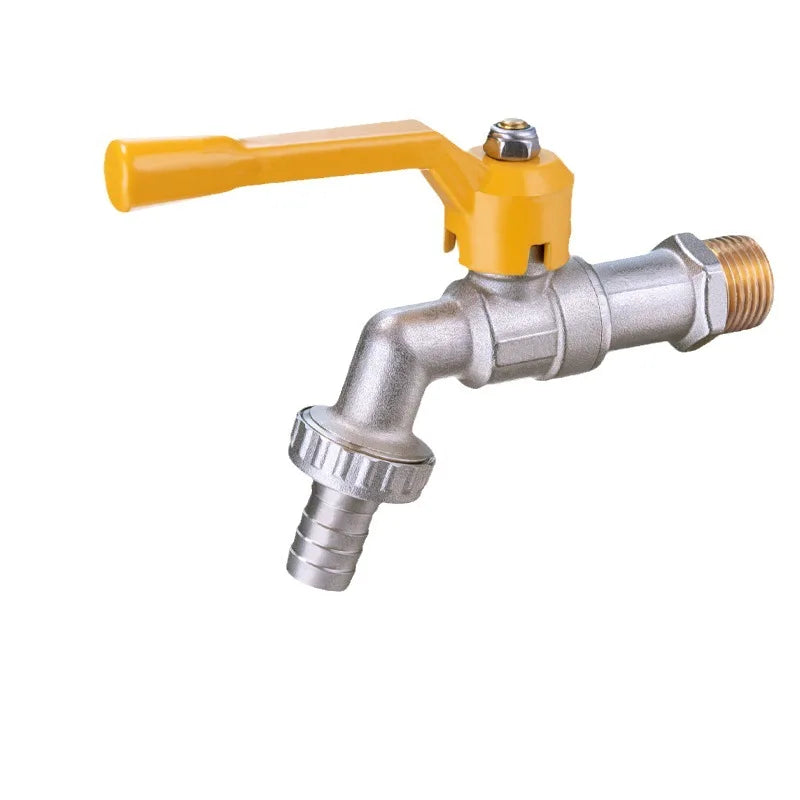 Brass Water Faucet Garden Tools 1/2" inside & outside Easy Turn On/Off Lever Handle Watering Supply Ball Valve Oasis Select