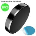 1/2PCS Magnetic Car Phone Holder Stand Magnet Car Mount Bracket GPS Mobile Support In Car Bracket For iPhone Samsung Xiaomi Oasis Select Black-2PCS