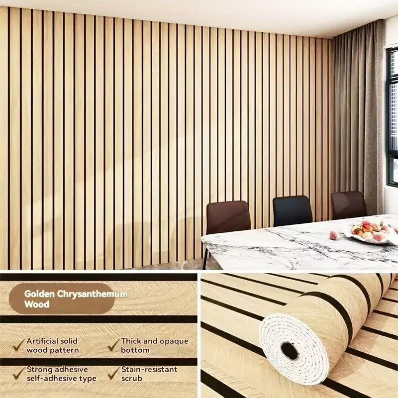 Thick Brown Grid Peel and Stick Wallpaper Faux Plaid Design Waterproof and Moisture-Proof Ideal for Walls Ceilings Home Decor Oasis Select Brown 40cm X 3m