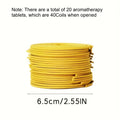 Mixed Fragrance Incense Sticks Spiral Shape Coil Incense Lemon Rose Jasmine Lavender Orange, 3-4 Hours Burn Time, Mild Fragrance Oasis Select Jasmine