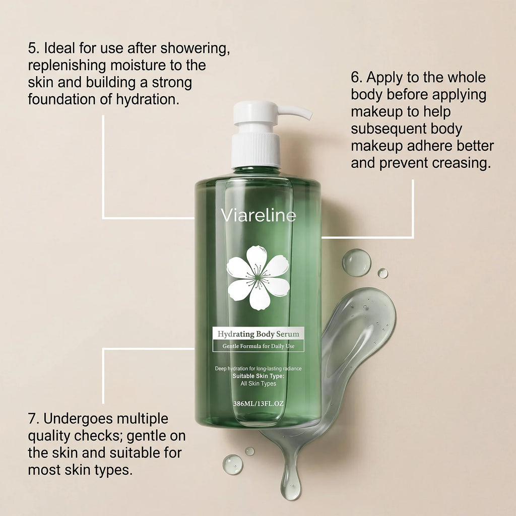 Hydrating Body Essence Serum Aloe Ceramide Hydrating Locking Moisture Silky Smooth Texture Fast Absorbing Skincare Serum Oasis Select