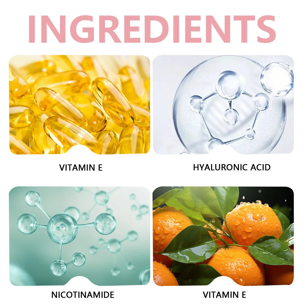 YOUNGCOME 5 In 1 Fade fine lines Firming Face Serum Vitamin C Hyaluronic Acid Facial Serum Moisturizing brightning Shrink Pores Oasis Select