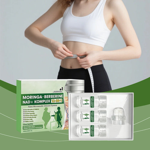 12-in-1 Nano Microneedle Infusion Kit Natural Gentle Moisturizing Firming Skin Nano Microdarts roller for Women Men Serum ≤0.2mm Oasis Select