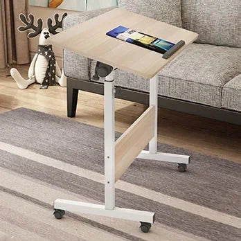 Folding table mobile small table bedside foldable lift coffee table standing with gurney bedside laptop desk Durable Oasis Select 1158 wood grain 1