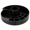 Large Capacity Rotating Makeup Organizer Multi-compartment Cosmetic Storage Box for Bathroom Home Vanity Oasis Select Black
