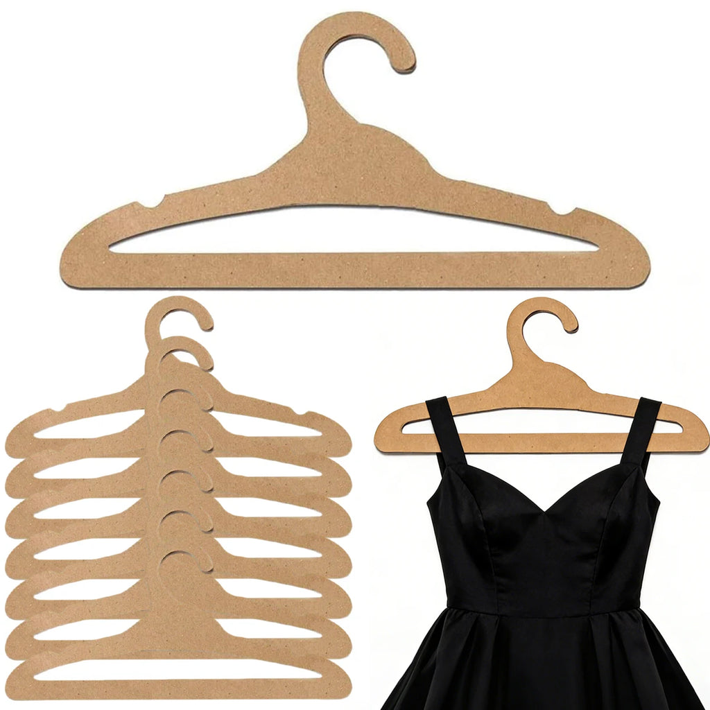 10/20 PCS Disposable Cardboard Hangers Outdoor Travel Camping Clothes Hangers for Garment Stores Pop-Up Events Oasis Select